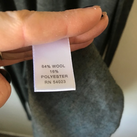 Olive wool blend dress - Picture 5 of 5